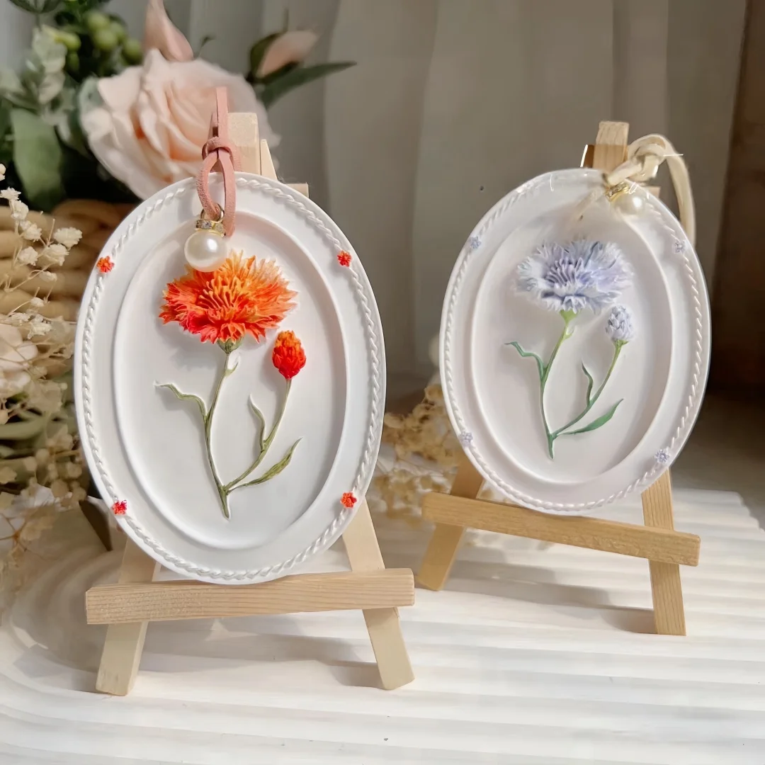 

Овальный цветок, ароматерапия, гипсовая подвесная силиконовая форма, гипс, ремесленная бирка, форма для эпоксидной смолы, восковой лист