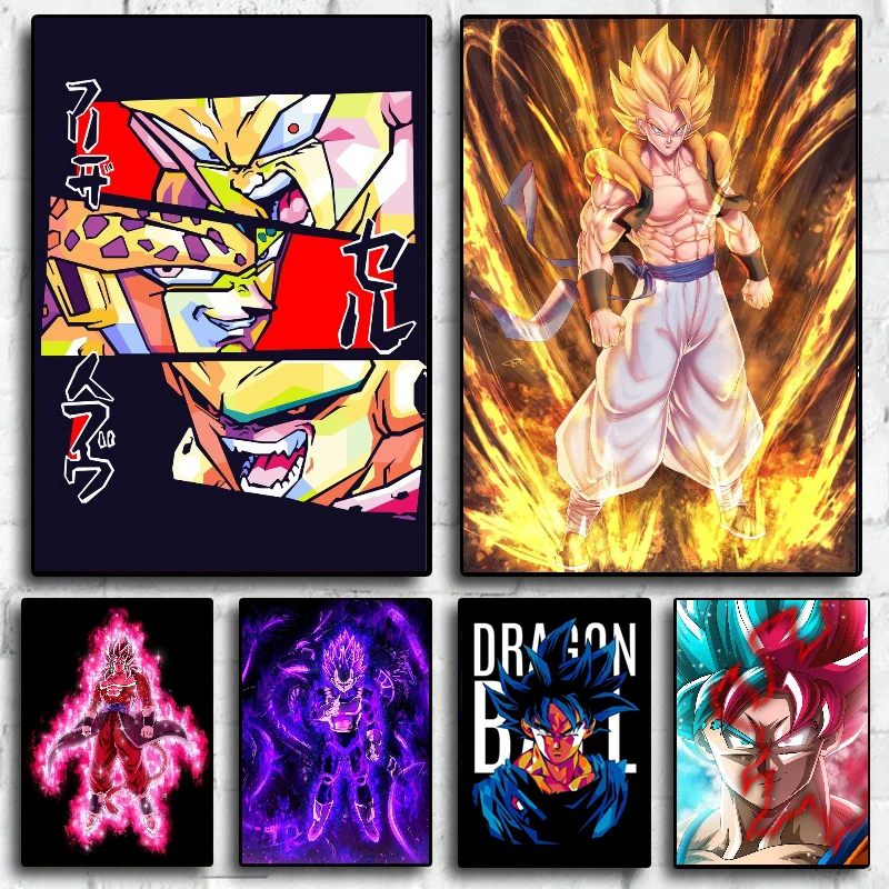 New Anime Dragon Ball HD Picture Poster Decorative Removable Living Room Art Print No Frame Canvas Wall Decoration Painting Gift