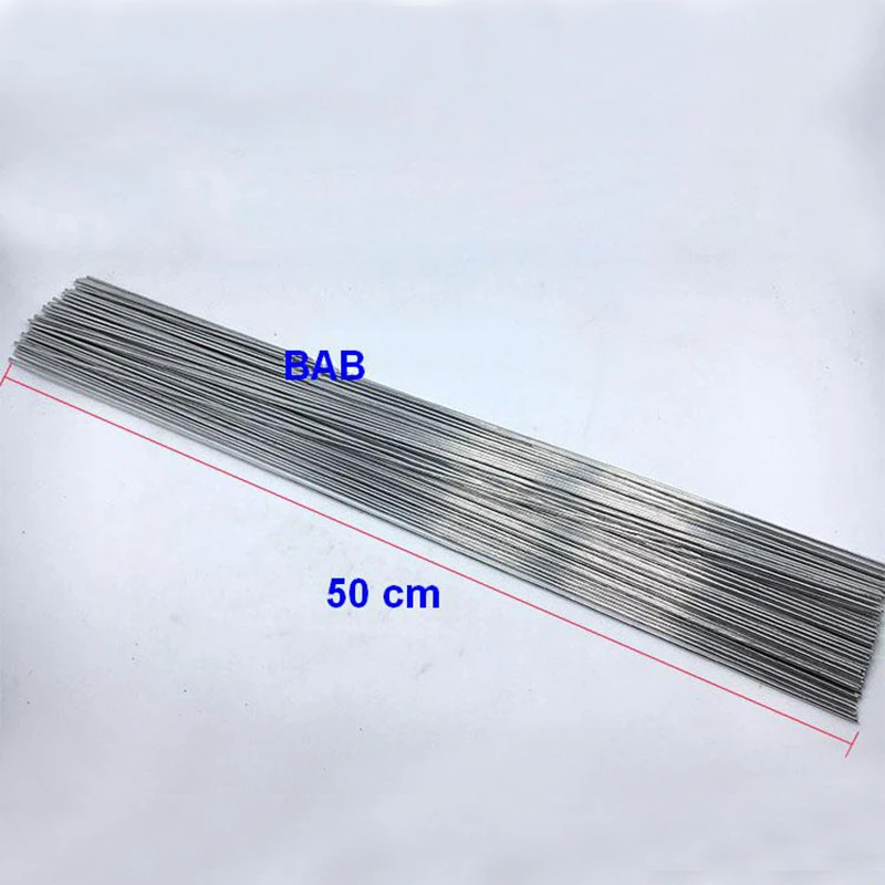 

NEW 50cm Low temperature aluminum flux cored welding wire No need aluminum powder Instead of WE53 copper and aluminum rod