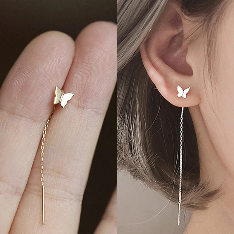 LATS New Fashion Little Bird Drop Long Hanging Earrings for Women Elegant Girl Tassel Earring Stylish Jewelry Personality Gift