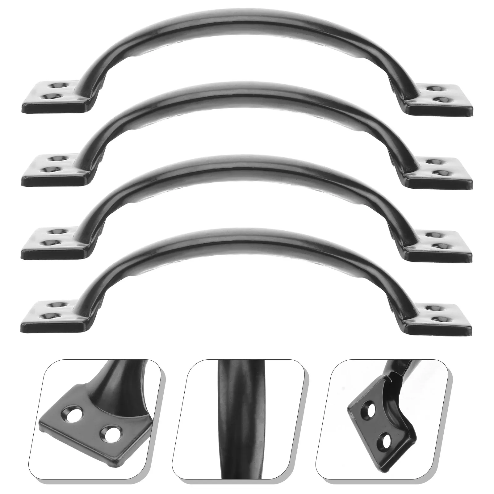 10Pcs Cabinet Handle Iron Arch Design Simple Minimalist Drawer Pull for Wardrobe Shoe Cabinet Door Home Decoration
