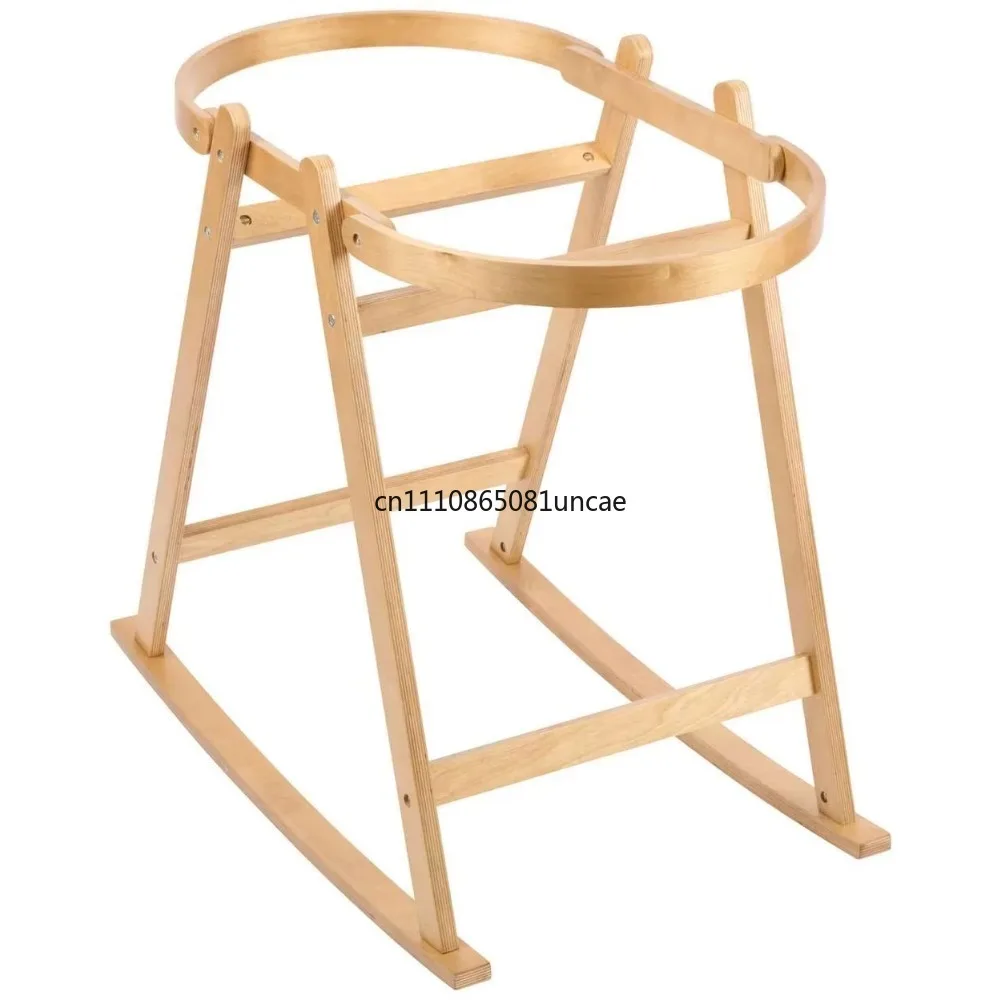 

Плетеная вручную экологичная корзина-люлька для новорожденных, стандартная колыбель, хит продаж, деревянная подставка для колыбели