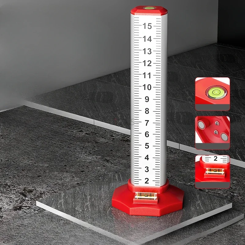 Ceiling Tile Laying Leveling Spirit Level with Magnetic Precision Gauge Light Steel Keel Horizontal Measuring Equal Height Ruler