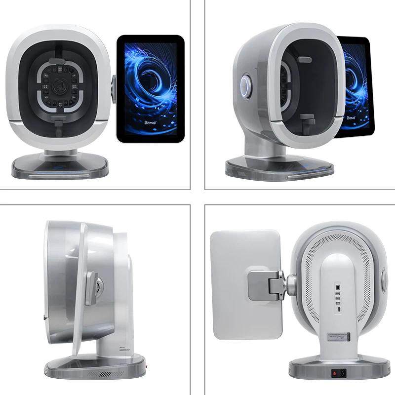 Analizador de piel 3D, máquina Facial, 19 indicadores precisos, sistema de predicción inteligente, analizador AI ultraclear de 36 megapíxeles