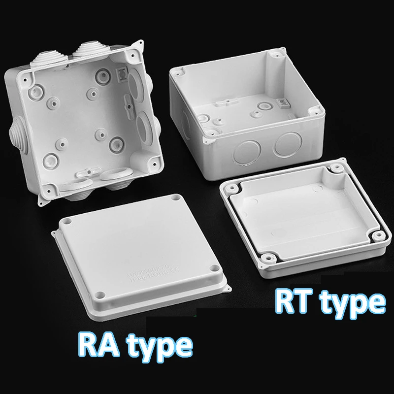 Ra/Rt Abs Waterdichte Doos Elektrische Project Junction Case Behuizing Controle Kabel Aansluiting Verdeelkast Shell Caja W Gaten