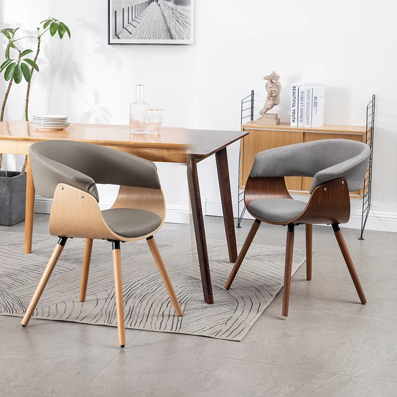 

Minimalist Dining Chairs Household Solid Wood Modern Nordic Restaurant Stool Hotel Designer Balcony Leisure Seating Furniture