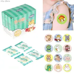 120Pcs/box Waterproof Breathable Round Band Aids Adhesive for Children Wound Care First Aid Skin Patch Tape Sticker