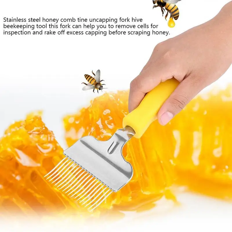 1Pc Wood Handle Honey Scraping Knife Multifunctional Hive Scraper Beekeeper Beekeeping Hive Tool  Honey Scraper Shovel