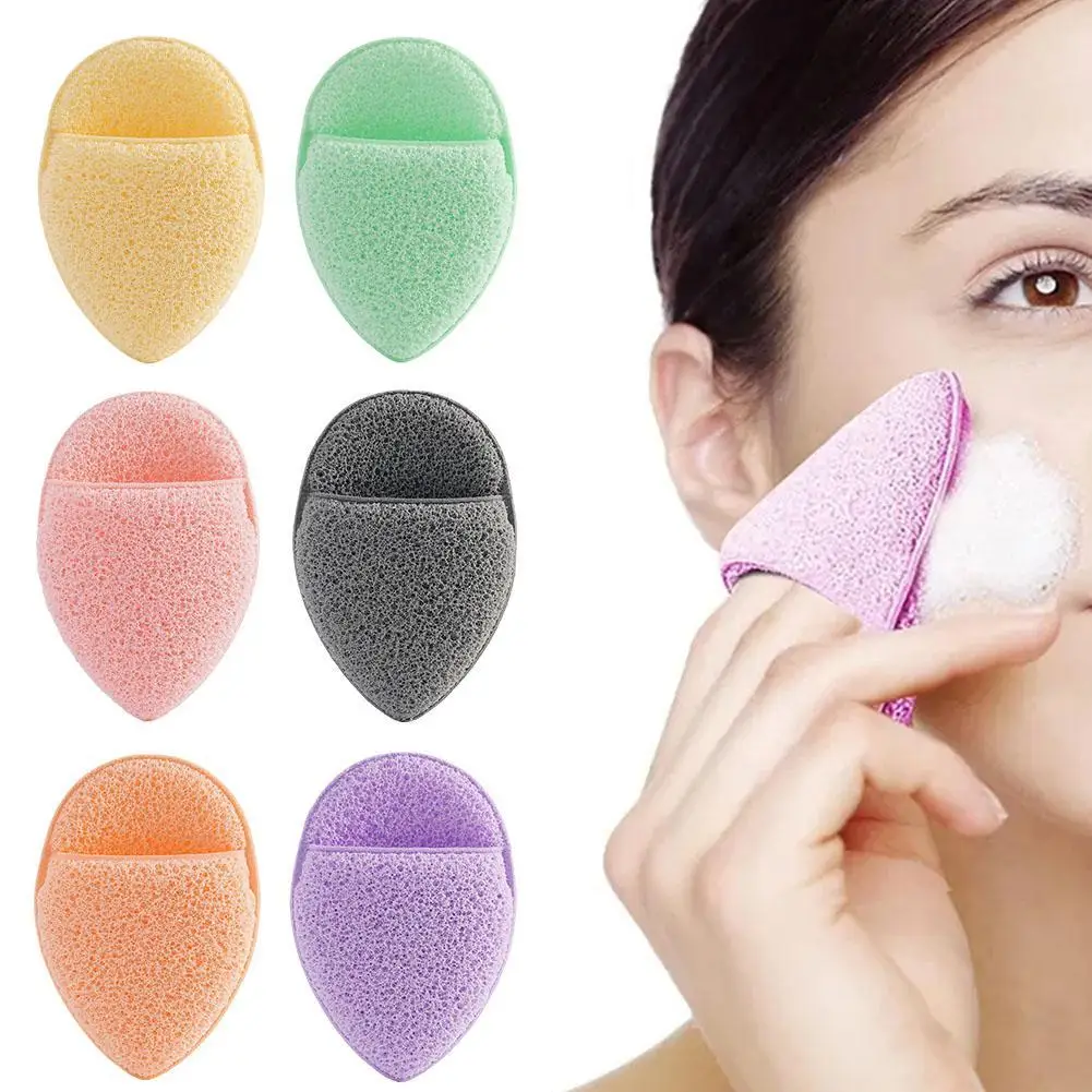 1PCS Exfoliating Face Wash Cleansing Puff Flutter Sponge Deep Remover Black Headband Cosmetic Sponges Facial Tool Makeup Sponges