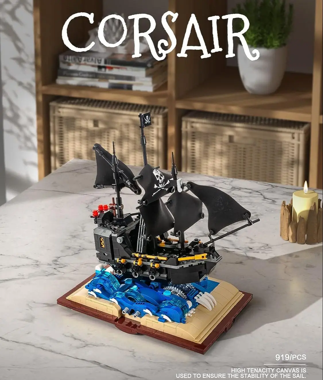 MOC Black Pearl Pirate Ship City Lighthouse Book Building Blocks Jungle Tree House DIY Assembly Building Blocks Children's Toys