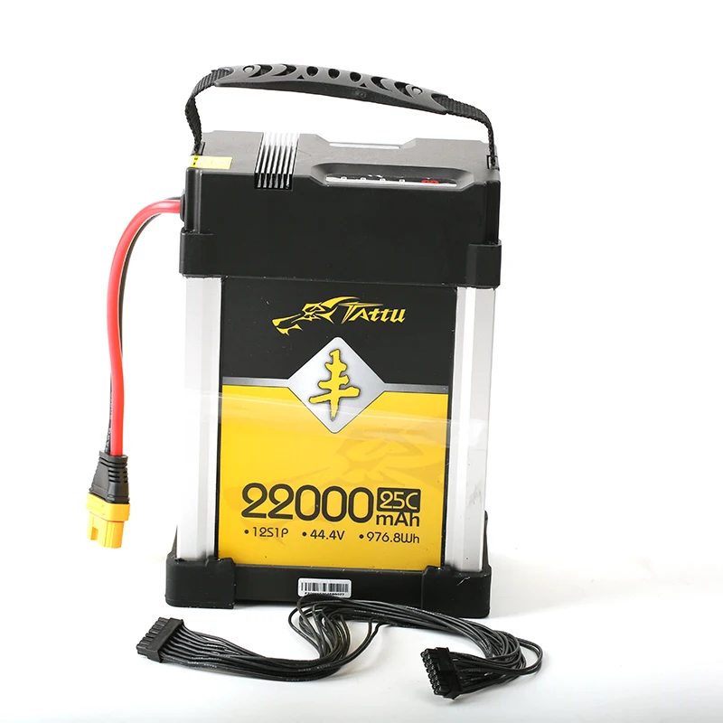 TATTU 44.4V 16000mAh 15C 22000mAh 25C 12S FENG Lithium Polymer Rechargeable Battery Lipo Battery