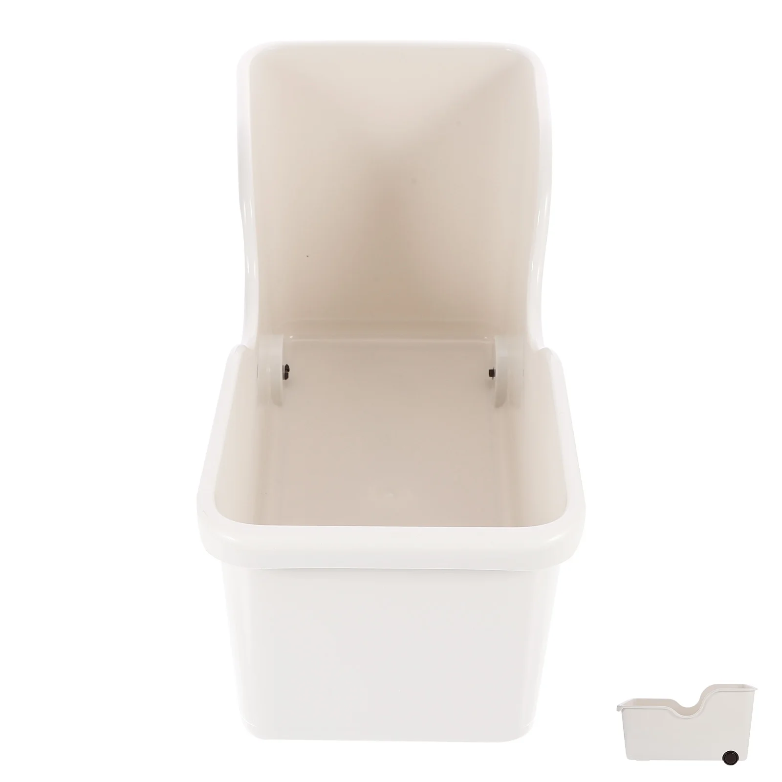 

Plastic Kitchen Storage Box with Wheels Large Capacity Utensil Container Cutlery Holder for Kitchen Counter Organizer