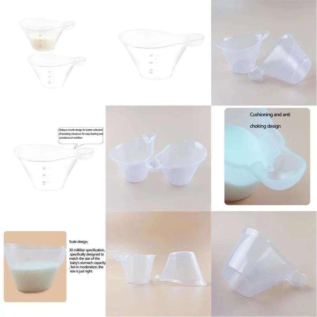 

Baby Feeding Cup Small Measuring Cup Anti Choking Water Bottle Gauge 30ml Capacity for Short Term Infant Breastfeeding L8RB
