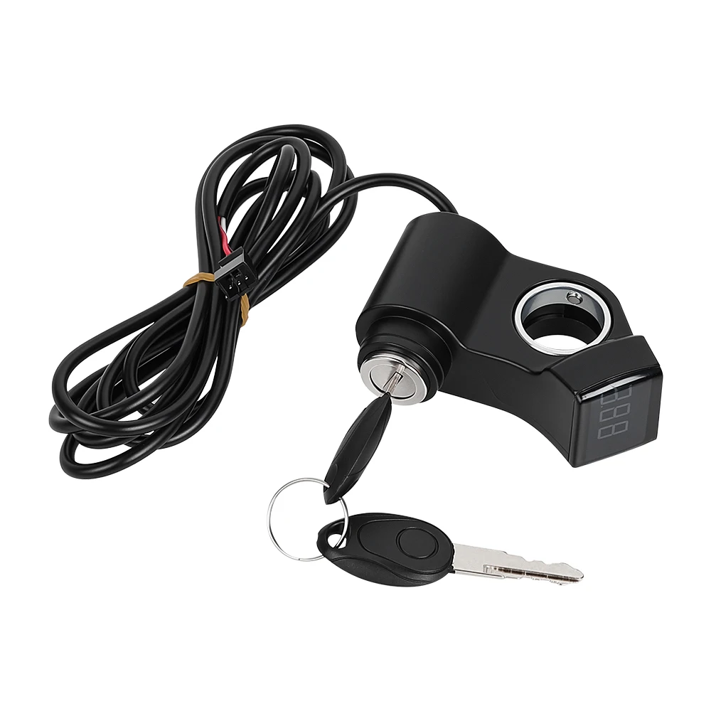 Für NULL 8X 10X 11X Zündschlüssel Power Key Lock Daumen-drossel Voltmeter Digitale Spannung Display Schalter Power Elektrische Roller