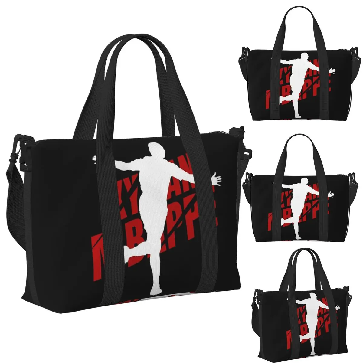 

M-Mbappe-S Французский футбол KM Футбол Пляжная дорожная сумка Большая вместительная сумка-тоут для тренажерного зала Йога Женская дорожная сумка для покупок