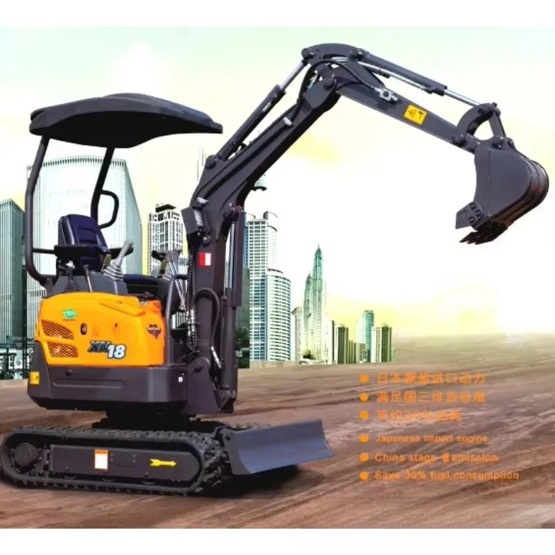 CIF Price XN18 الهندسة الصغيرة آلة هوك حفارة منزلية بستان حفارة منزلية زراعية صغيرة داخلية #3