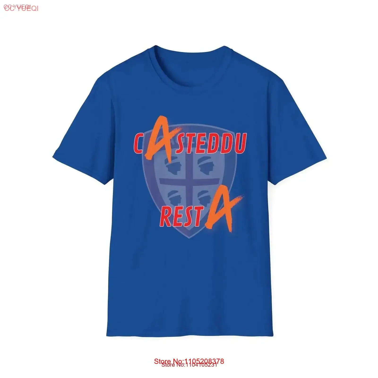 Salut Cagliari t-shirt vintage lavé doux décontracté respirant vêtements de créateur haut pour un usage quotidien confortable étiré
