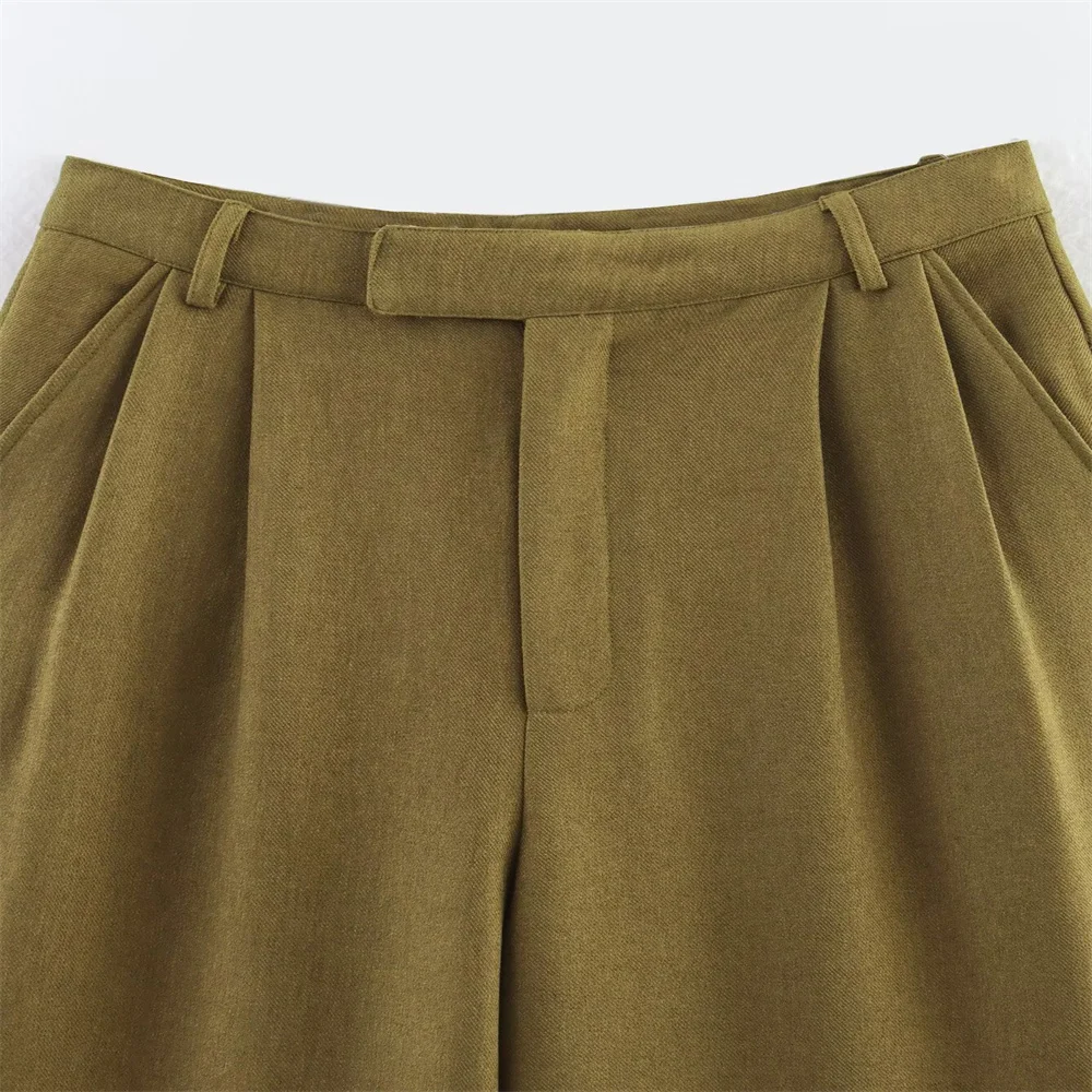 New women's European and American style pilot jacket jacket, long pleated pants