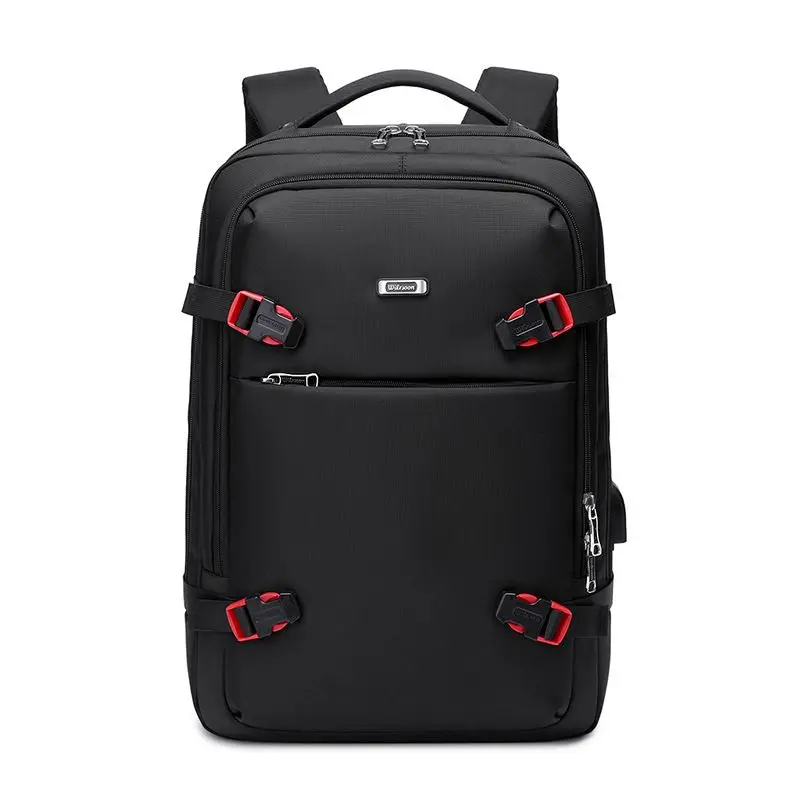 WIERSOON 49*34*21 Male Expandable Large Capacity Traveling Backpack for 17 inch Laptop Men's Backpack Approved Weekender Bag