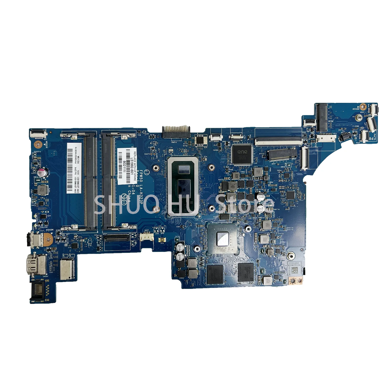 KEFU LA-H323P  Mainboard For HP 15-DW 15S-DY 15S-DU 15SR-DR Laptop Motherboard With I5-8265 I7-8565U MX130 L51992-601 L51991-601