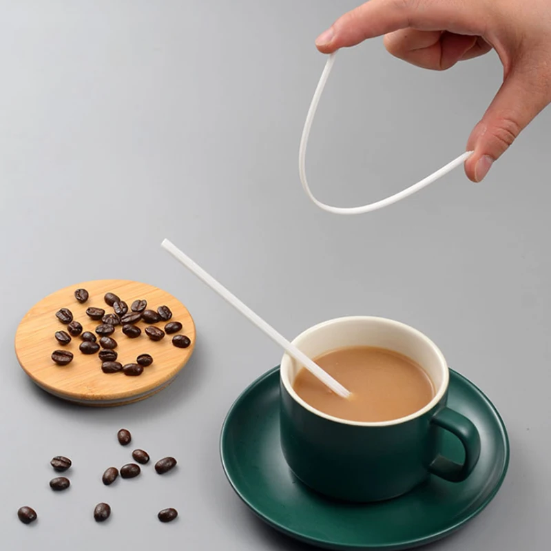 100pcs Disposable Coffee Stirring Straws Three Hole Design f