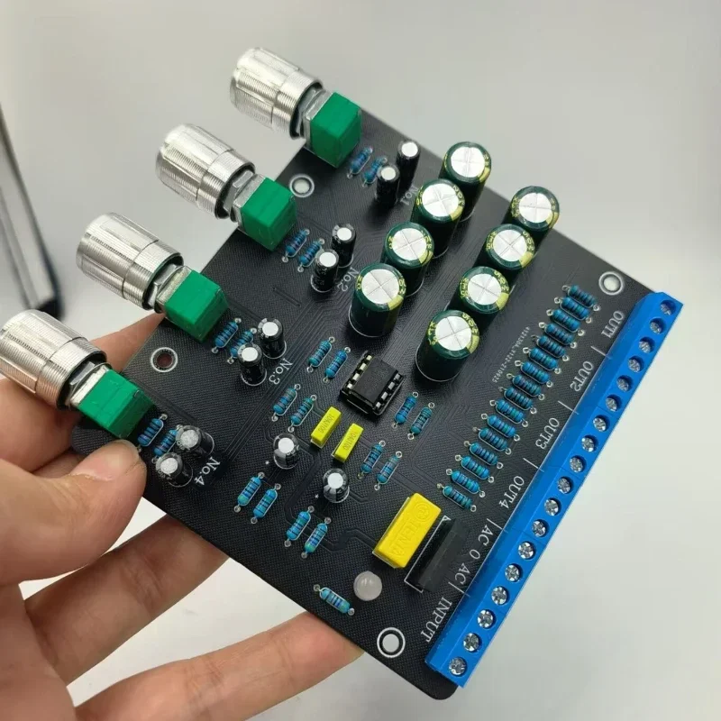 Sotamia-Hi-Fiアンププリアンプスプリッター,ホームオーディオプリアンプ,デュアル電源,ne5532,opアンプ,1入力4出力,ac12v