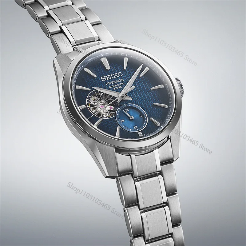 Original SEIKO SARJ004 Real Automatic Self-Wind Mechanical Precision Steel Multifunctional Luminous Luxury Simple Men Watches