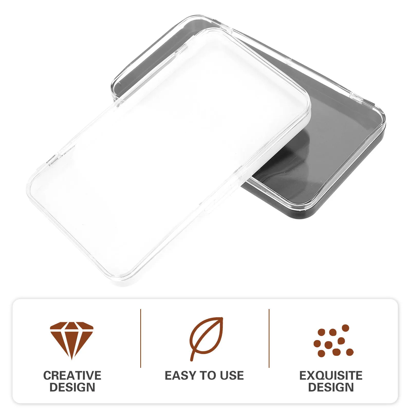 

Набор из 4 прозрачных коробочек для хранения накладных ресниц, портативный органайзер для наращивания ресниц