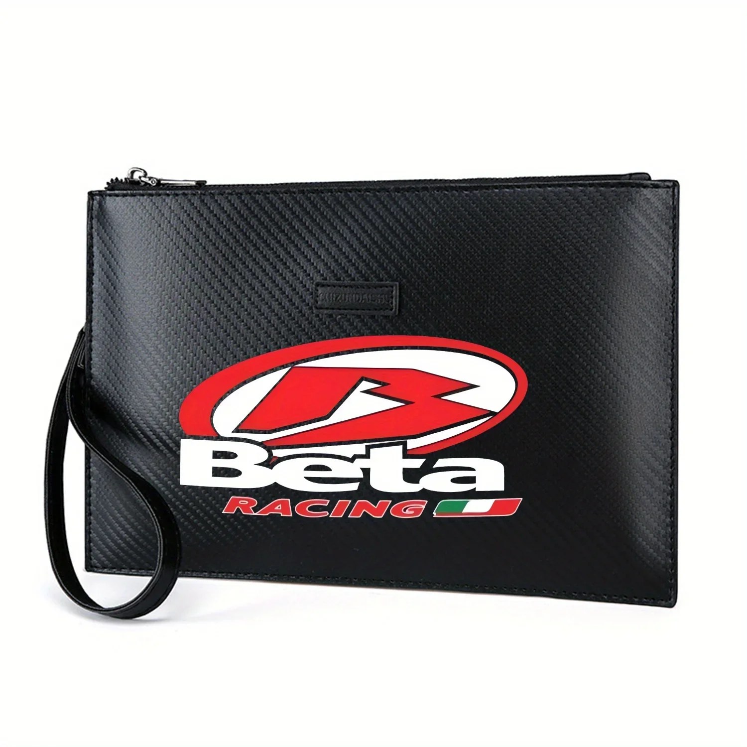 

Эмблема Beta Racing, белая жирная буква Элегантная мужская сумка из искусственной кожи с принтом Модная и практичная для повседневной носки