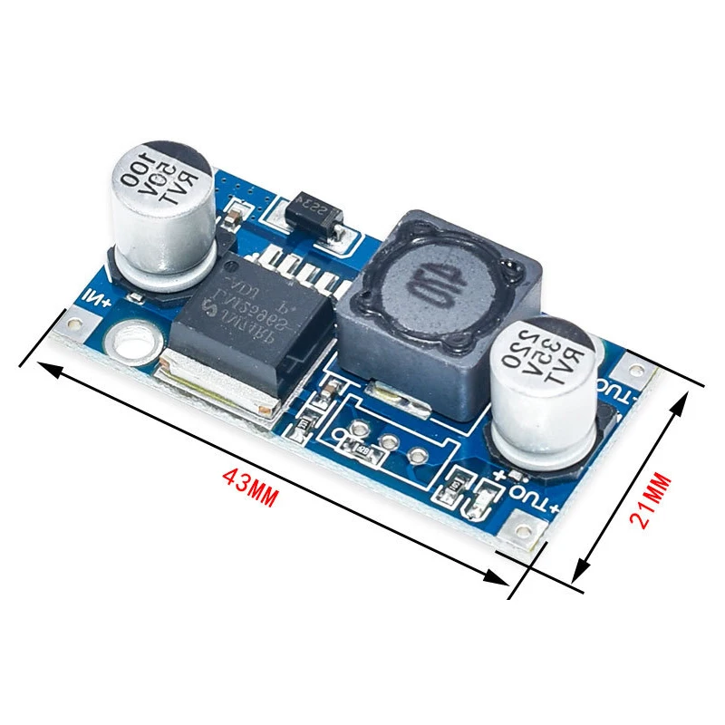 5Pcs LM2596S DC-DC Adjustable Step-Down 3-40V Voltage Regulator Power Supply Module LM2596 3A Buck Converter With Display