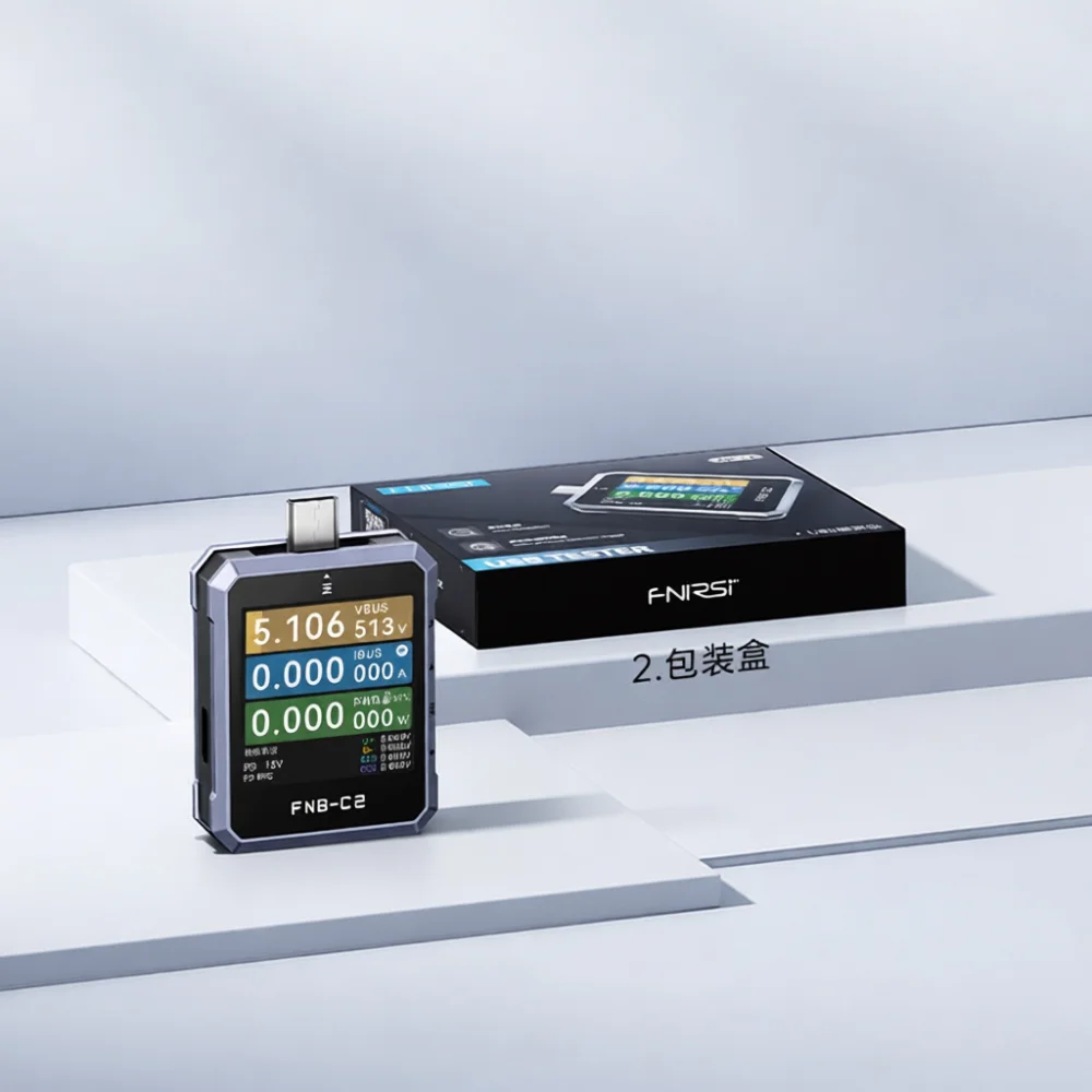 Usb Ammeter Tester - FNIRSI FNB C2 USB Tester Type