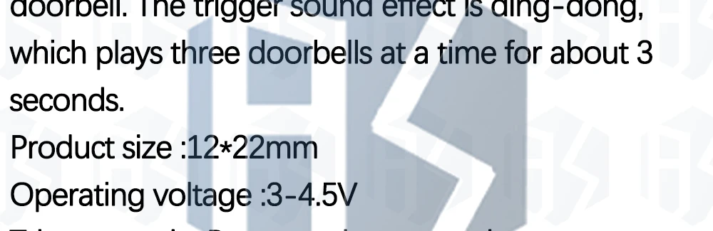 HS-088 Dingdong Tone Türklingel Musik Sprachmodul Board IC Sound Chip für DIY/Spielzeug – Detail 3