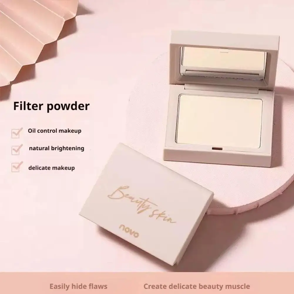 NOVO Loose Makeup Concealer Net Red The Same Type Of brightens skin tone Translucent Powder Makeup Setting Dry And Wet Dual-use
