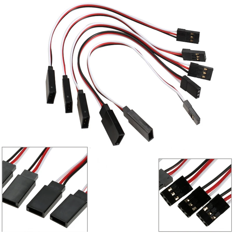 

10pcs 10cm 15CM 30CM 50CM 100CM RC Servo Extension Cord Cable Wire Lead JR Link Line