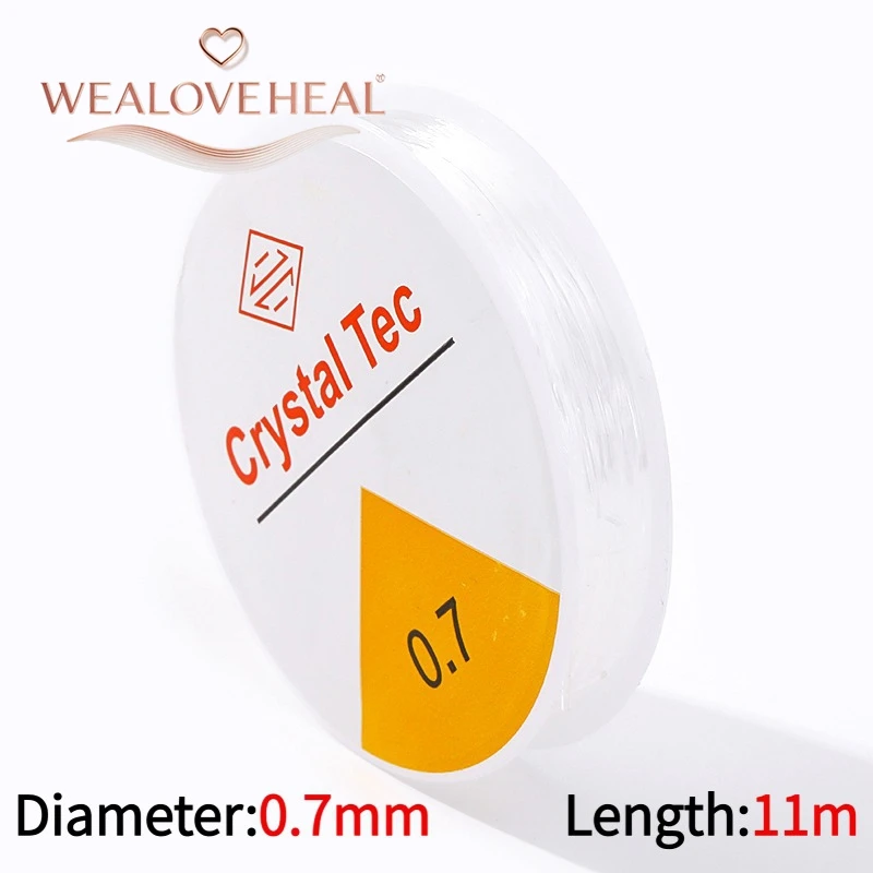Starkes 0,4-1,0mm Elastisches Kordelband für Schmuckherstellung, Transparenter Dehnbarer Faden für DIY Armbänder Halsketten, Perlenschnur Zubehör – Detail 30