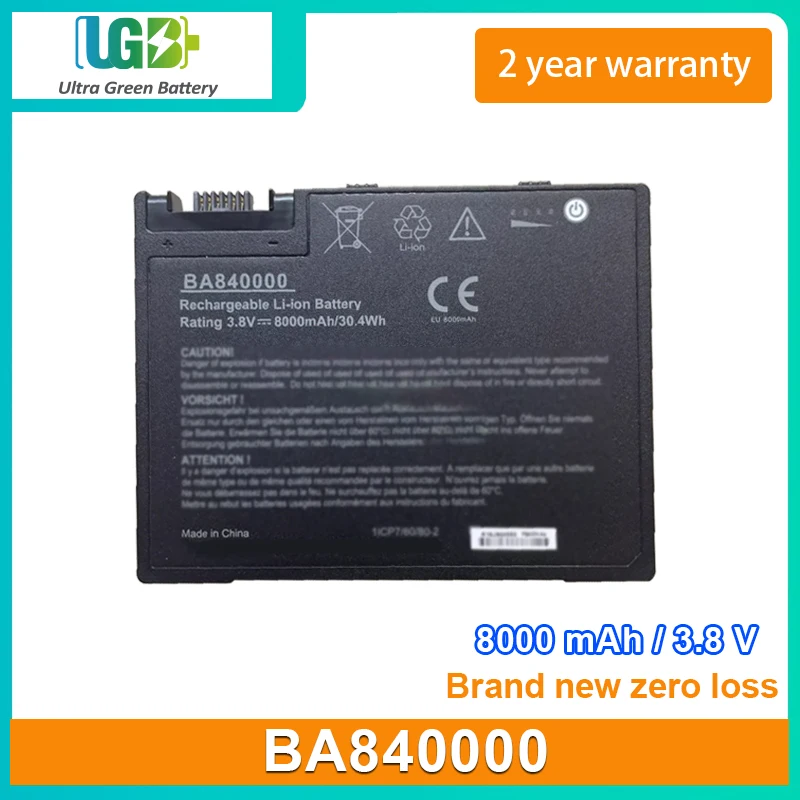 

UGB New Battery For Getac BA840000 BA800000 3.8V 8000mAh