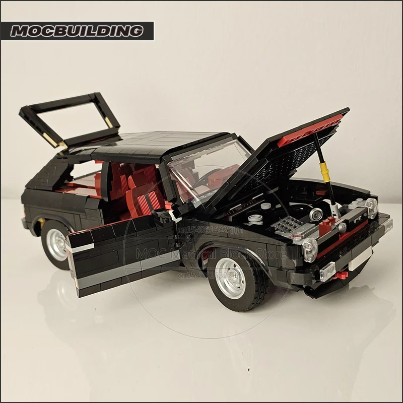 1:13 Scale MOC Building Blocks GTI MK1 Classic Car Technology Bricks DIY Assembly Creative Collection Toy Xmas Gift