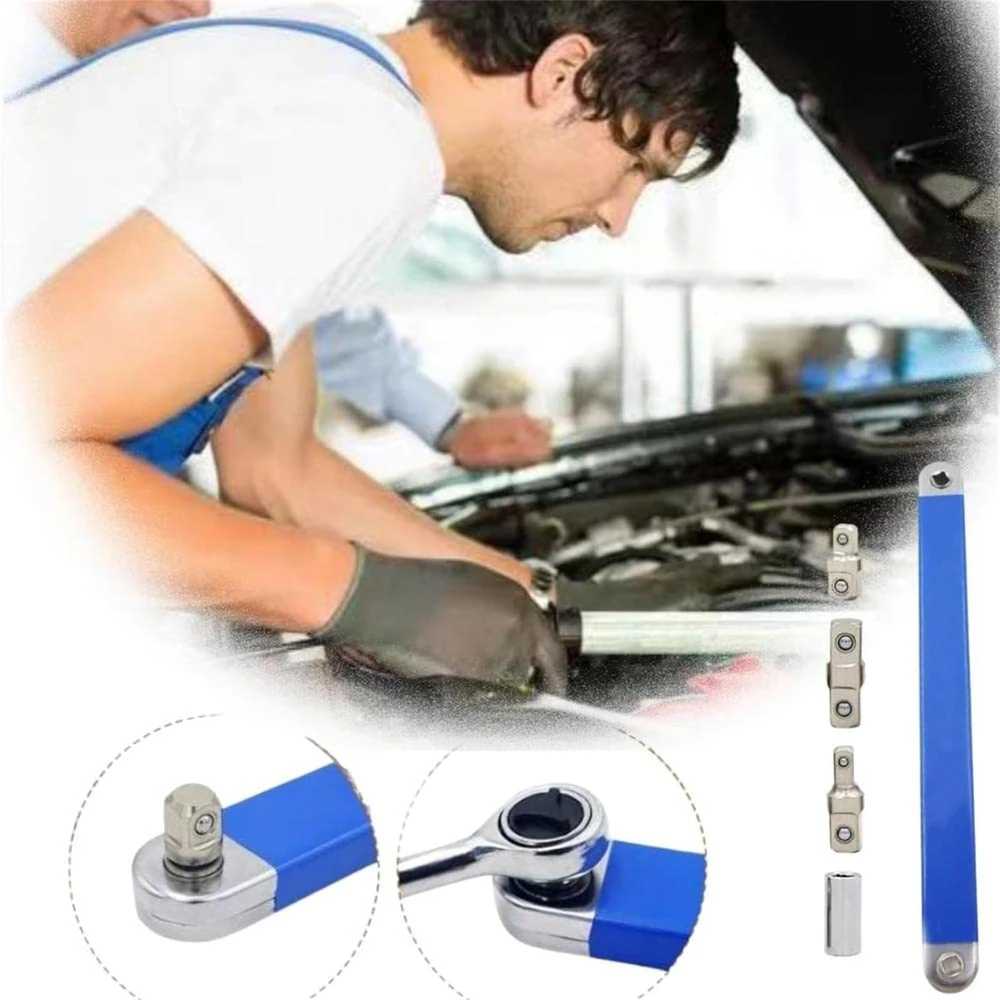 Pro Zero أوفست تمديد وجع تمديد وجع مجموعة متعددة الوظائف عزم الدوران وجع محول مع 1/2 "، 1/4" و 3/8" مربع