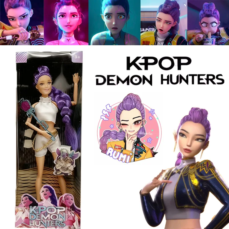 

Kpop Demon Hunters Action Figure Toy Derpys Tiger Rumi Mira Zoey Sussy Theme Song Of Colorful Lights For Fans Christmas Gifts