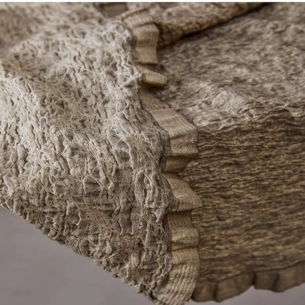 

Ткань для винтажной одежды: вязаный материал с эффектом старения, продается на метры, для рукоделия и шитья, оптом