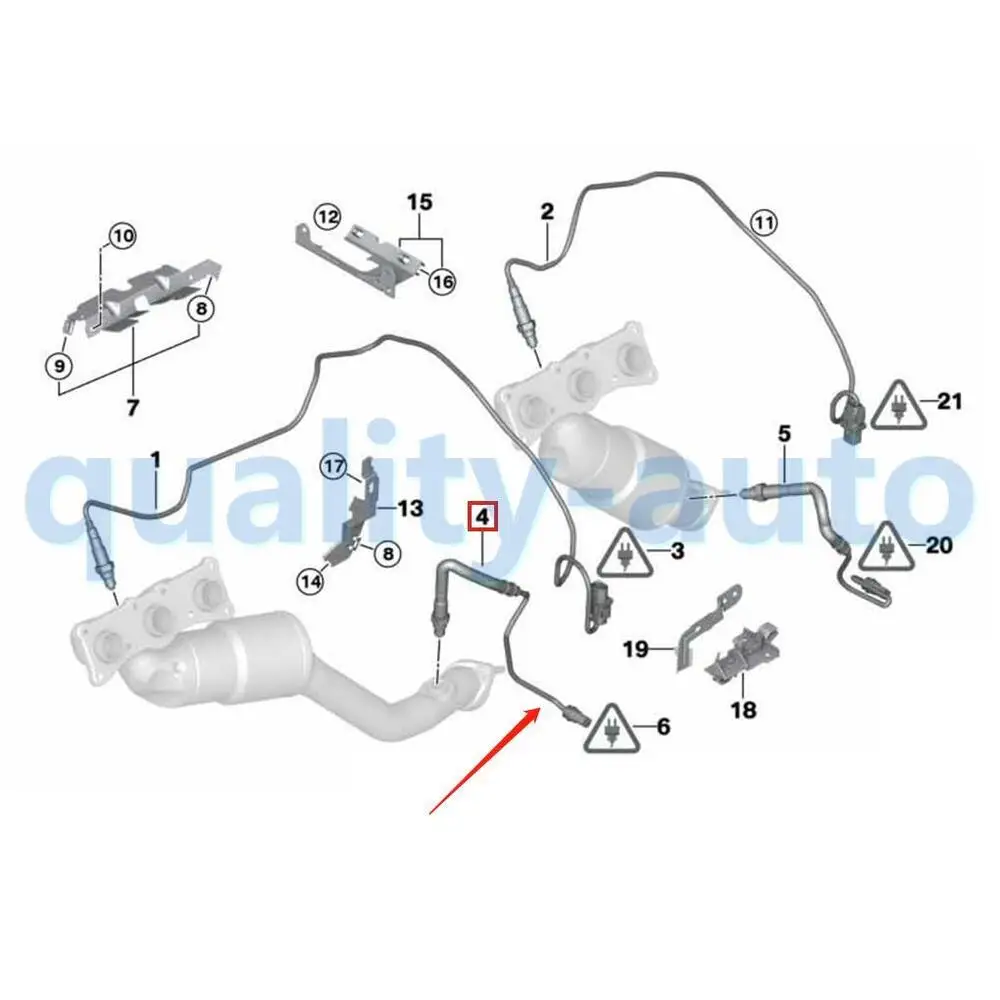 New Oxygen Sensor Rear 11787577666 For BMW 7 Series F02 E71 X6 740Li xDrive35i