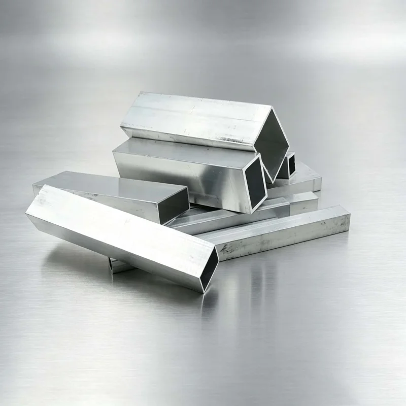 6063 Aluminum Alloy Square Tube Pipe, Rectangular Hollow Aluminum Square Tubing for Construction, DIY Projects Industrial