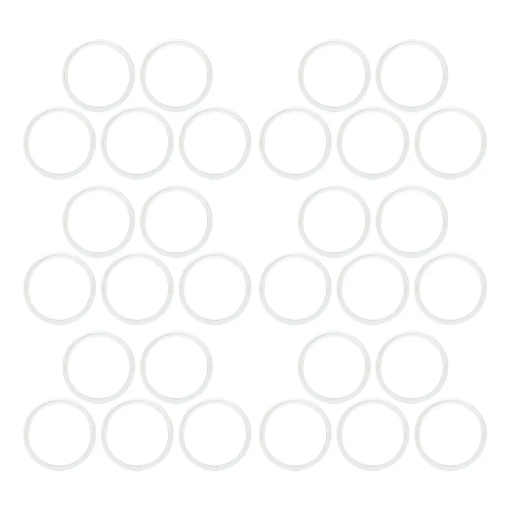 

40pcs Transparent Loose leaf Buckle Discs Binder Rings Plastic Expansion Planner Supplies Wide Application Practical