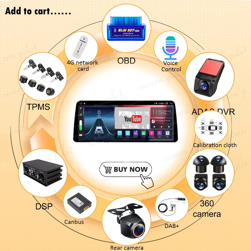 Autoradio Android 16 de 12,3 p - Car Radio Gps Navigation 10 Inch avis et prix