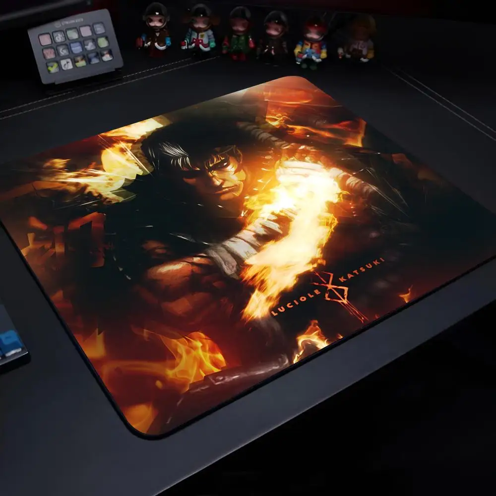 Berserk Mouse Pad Gaming Laptops Keyboard Mat Deskmat Pc Accessories Desk Protector Mousepad Gamer Mats Anime