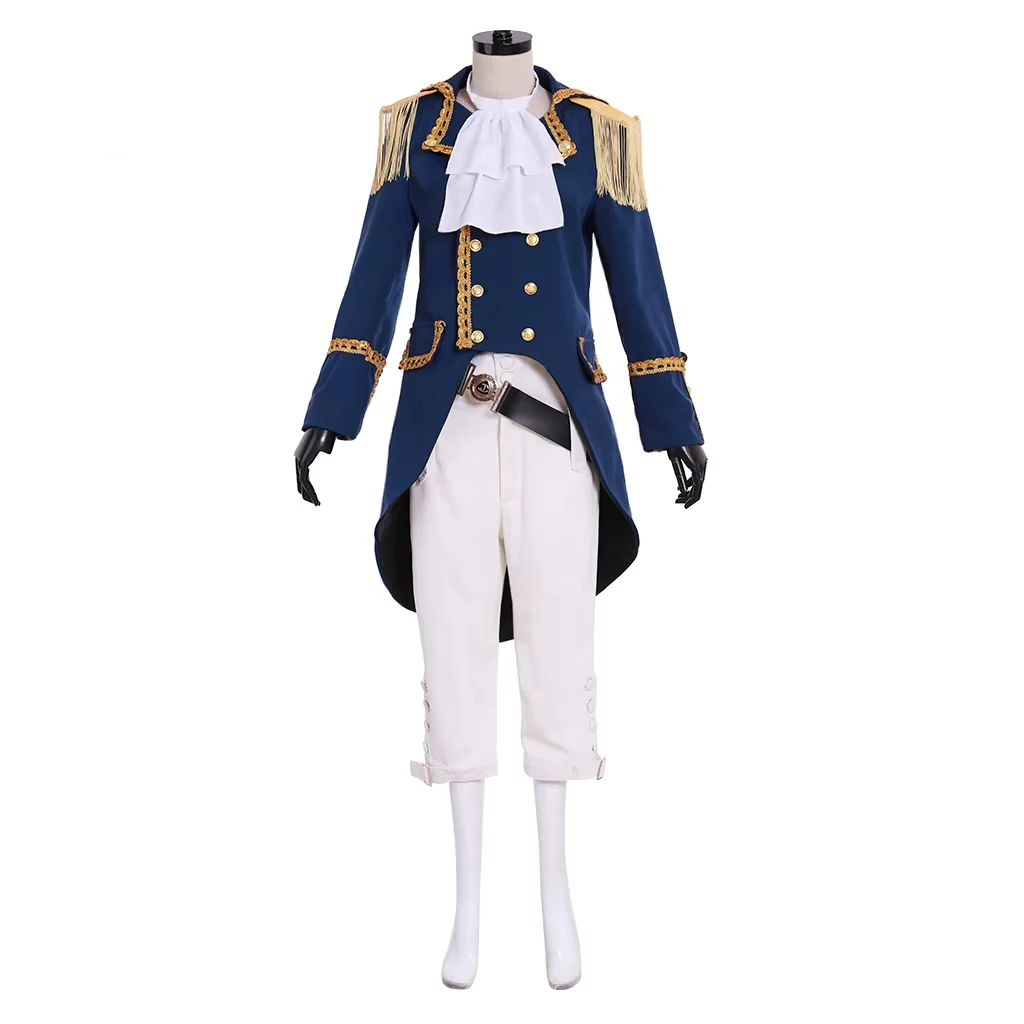 

Colonial Hamilton Military Cosplay Costume Musical Hamilton Officer Jacket Pants George Washington Uniform Suit L921