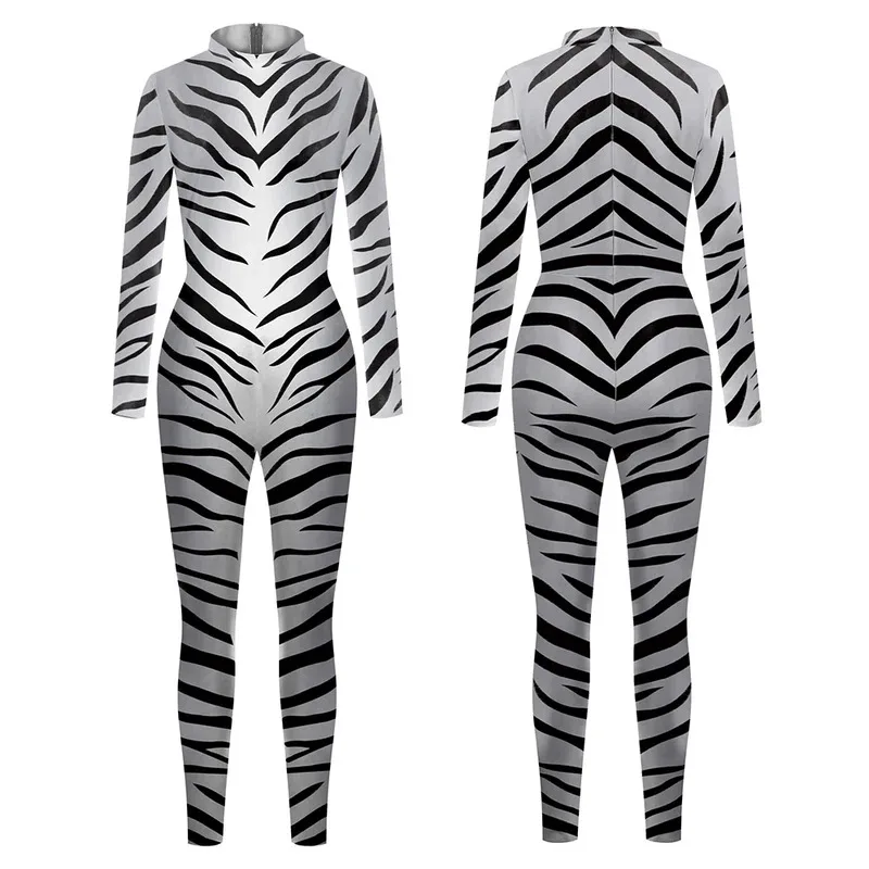 Sky02 Halloween Animale Tuta Serpente Costume Cosplay Tigre Tuta Spandex Tuta Festa Carnevale Stage Performance Dres88Ji