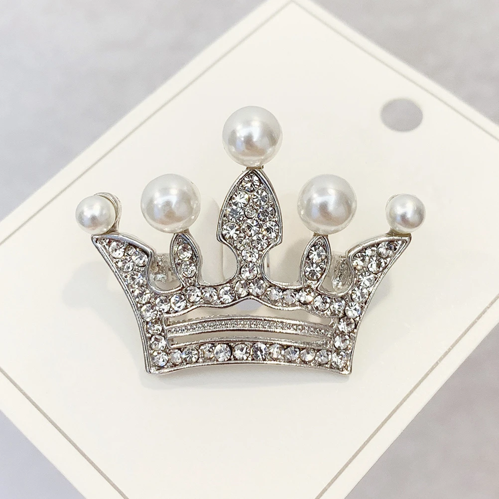 

12 Pcs Crown Brooch Backpacks Pin Women Lapel Alloy Delicate Clothing Badge Aesthetic