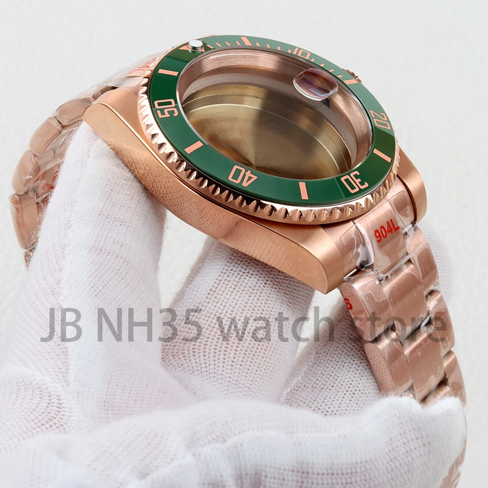 40mm ローズゴールド PVD 時計ケースとオイスター - Jared Jewelry Watches のレビューと価格