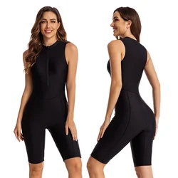 Gilet senza maniche di un pezzo europeo e americano tuta da surf protezione solare costume da bagno da donna costume da bagno per immersioni